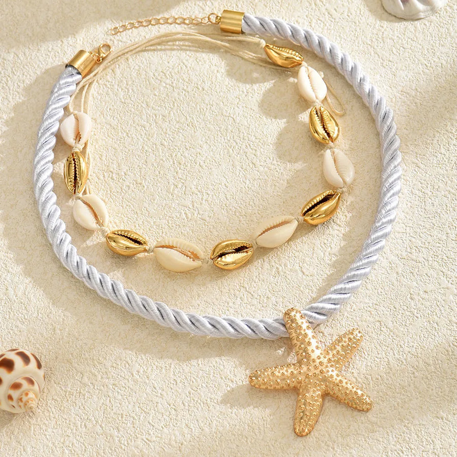 Gold ACCESSORIES with choker, long and clasp