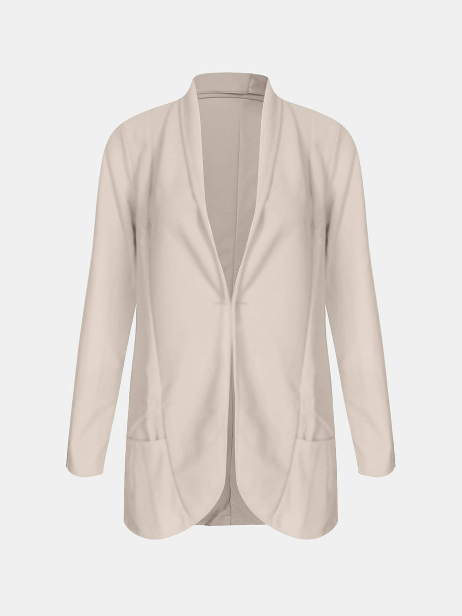 Dust Storm open-front blazer with rolled sleeves and pockets