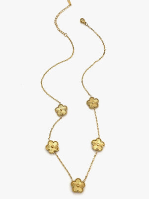18K necklace in gold with straight silhouette
