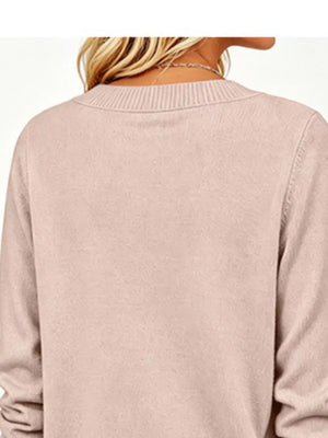 classic v-neck sweater in Gray with v-neck