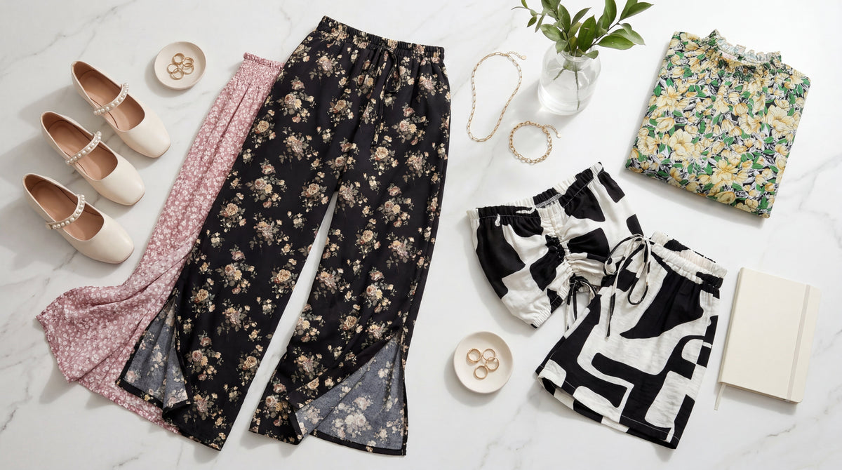 Floral Split-Hem Palazzo Trousers: How to Style 2026’s Must-Have Pant | Vonili