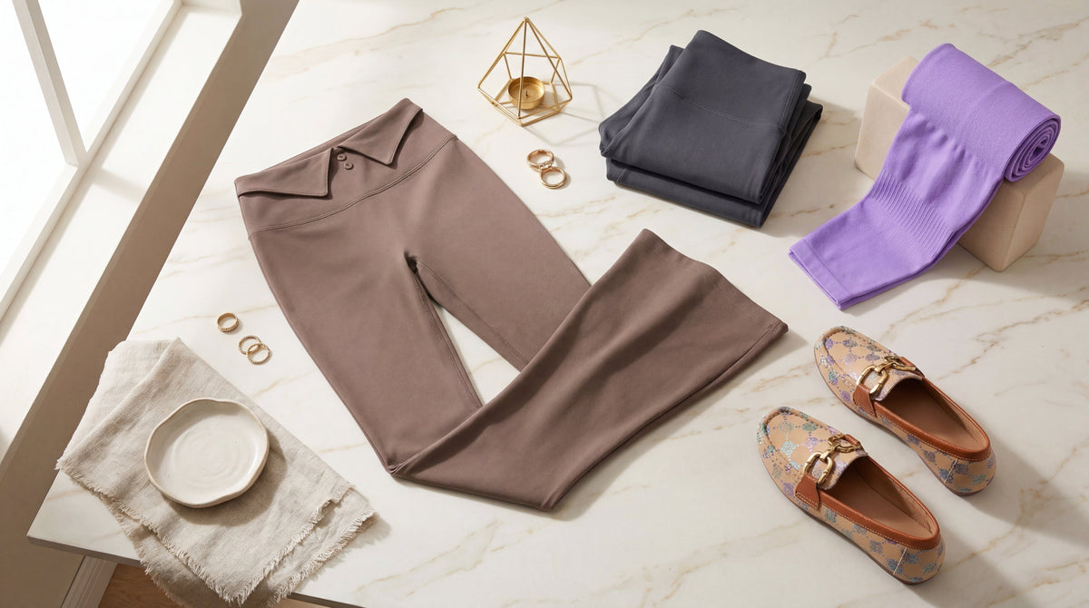 Sculpted Waistband Flare Leggings — 2026’s Must-Have Silhouette | Vonili