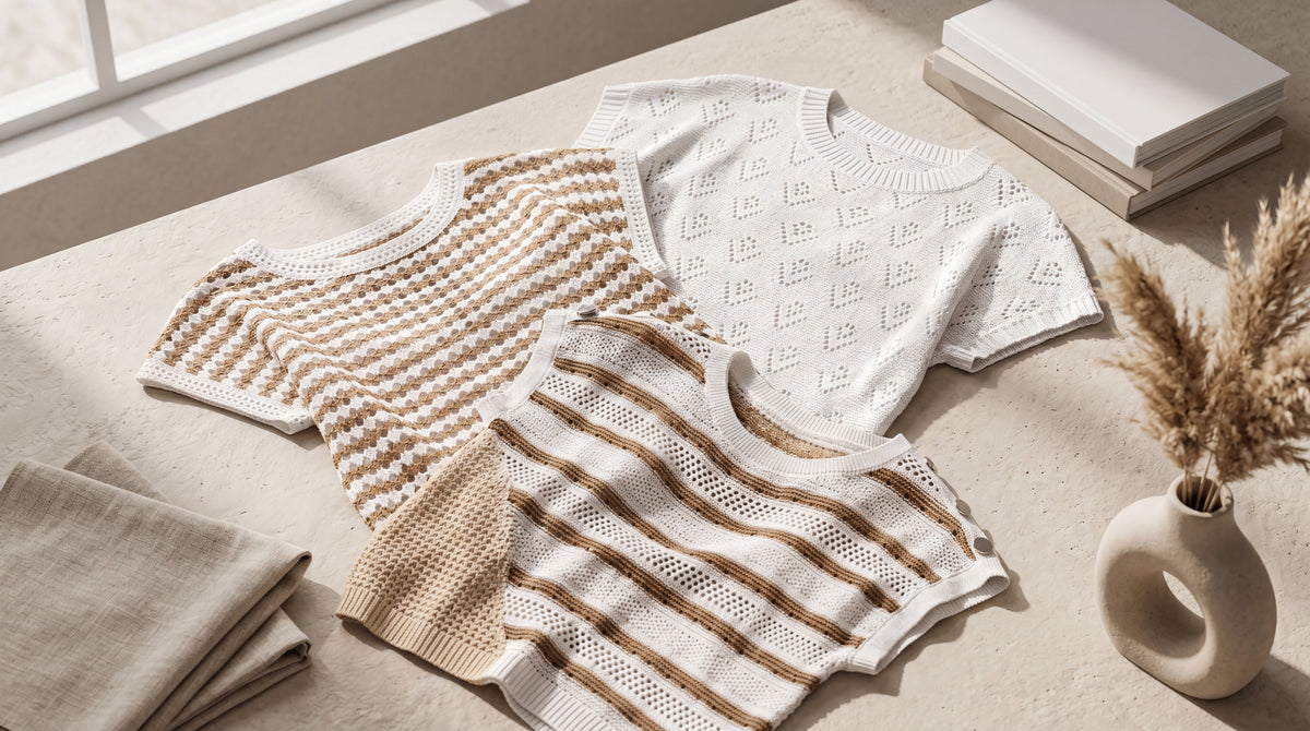 Diamond-patterned Openwork Knit Top: Styling, Versatility & The 2026 Upgrade