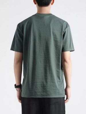 Black Relaxed Fit Men's Casual T-shirt