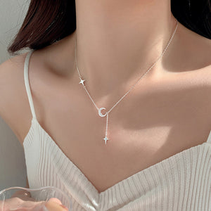 silver 925 sterling silver Care instructions: Avoid wearing during exercise, as sweat w necklace with celestial and clasp