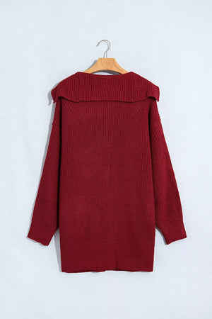 burgundy cardigan with stretch and long sleeve