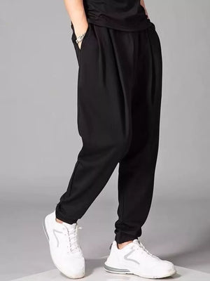 Dark Navy Men's Plus Size Loose Fit Joggers