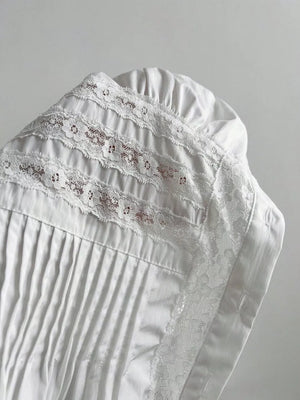 Lace Button Up Short Sleeve Shirt option 4