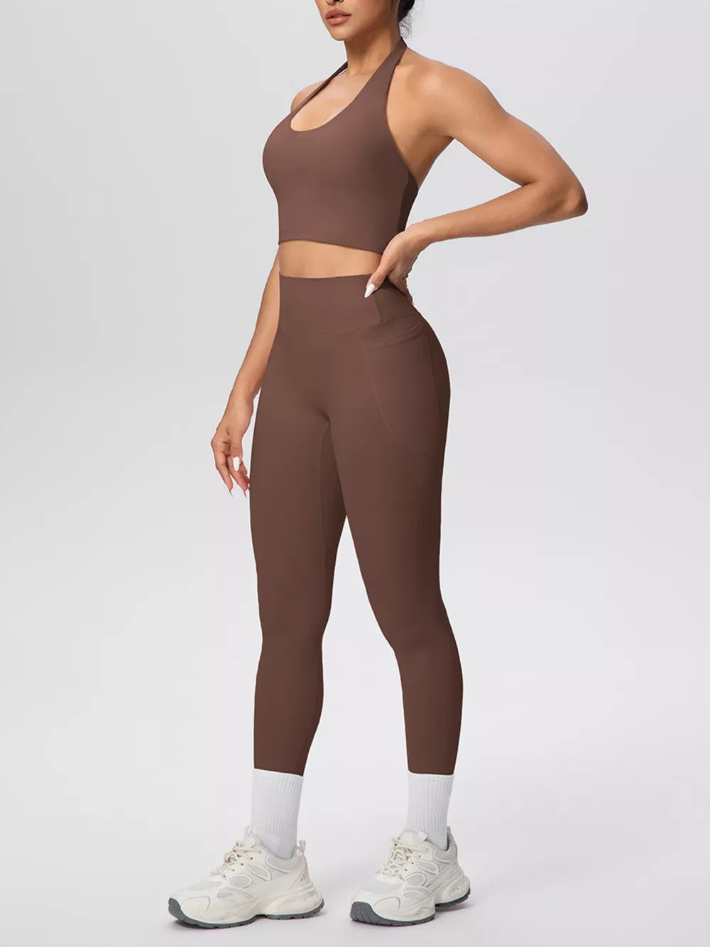 100% polyester Care instructions: Machine wash cold active set in Burgundy with fitted silhouette