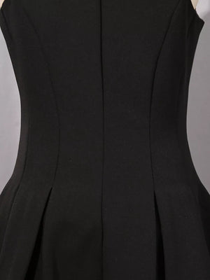 Zip Up Sleeveless Mini Dress option 9