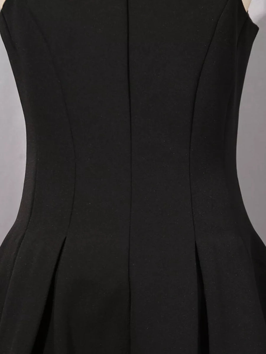 Zip Up Sleeveless Mini Dress option 9