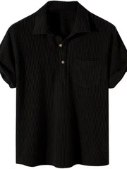 Yellow Men's Plus Size Short Sleeve Polo Shirt
