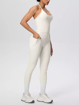 80% nylon, 20% spandex Care instructions: Machine wash cold activewear in Blush Pink with fitted silhouette