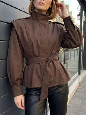 black trench coat