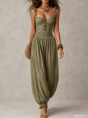 jumpsuit in Beige