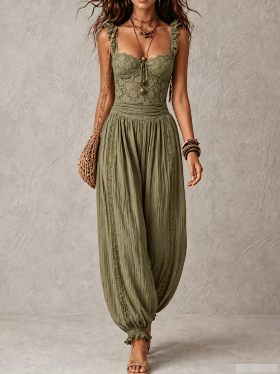 jumpsuit in Beige