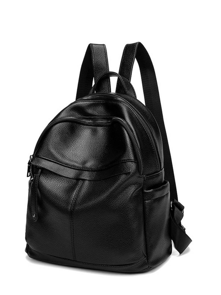 black with backpack with pocketed