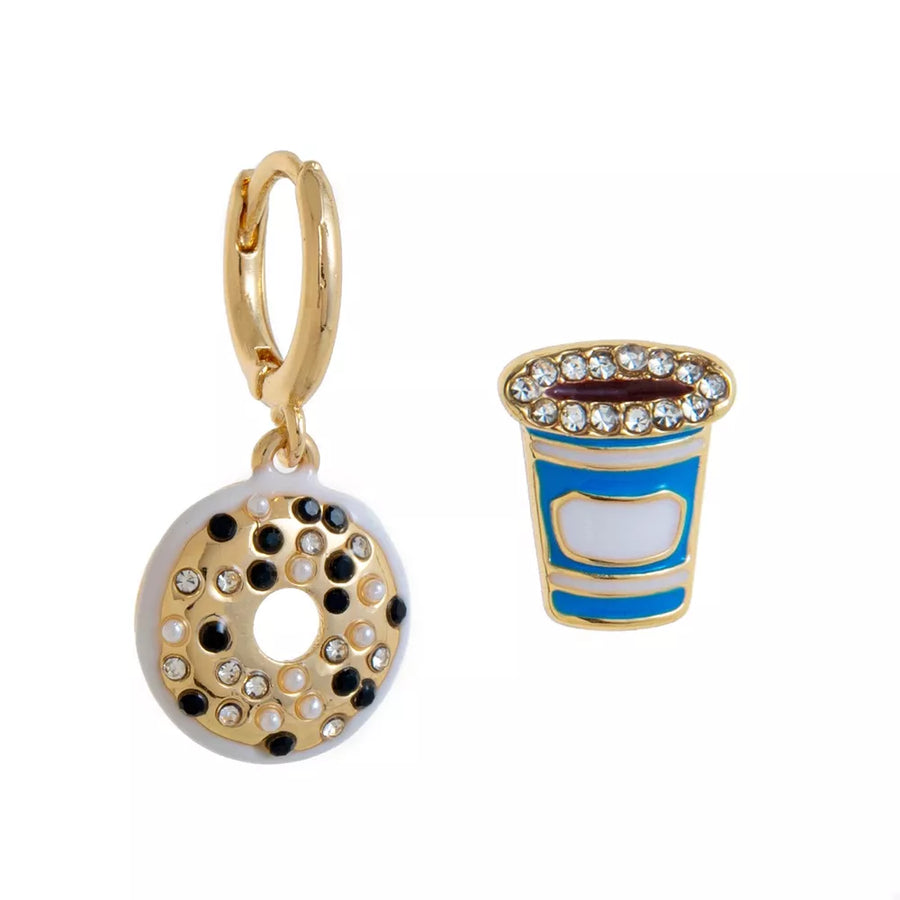 Dutch Barbecue Pan earring with mini and hinged hoop