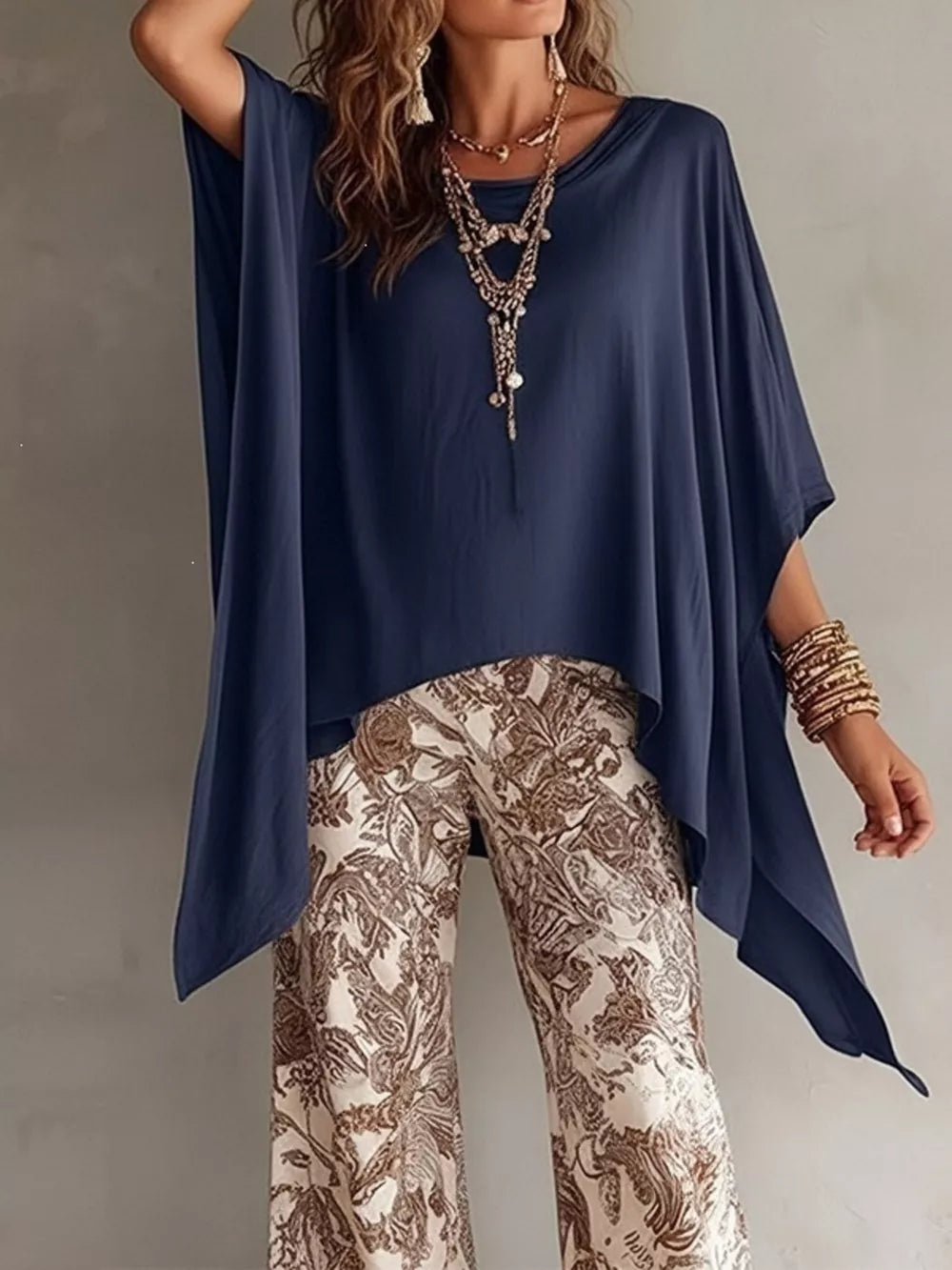 100% polyester Care instructions: Machine wash cold blouse in Red with oversized silhouette