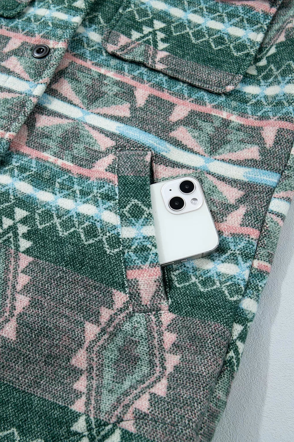 dark green shacket
