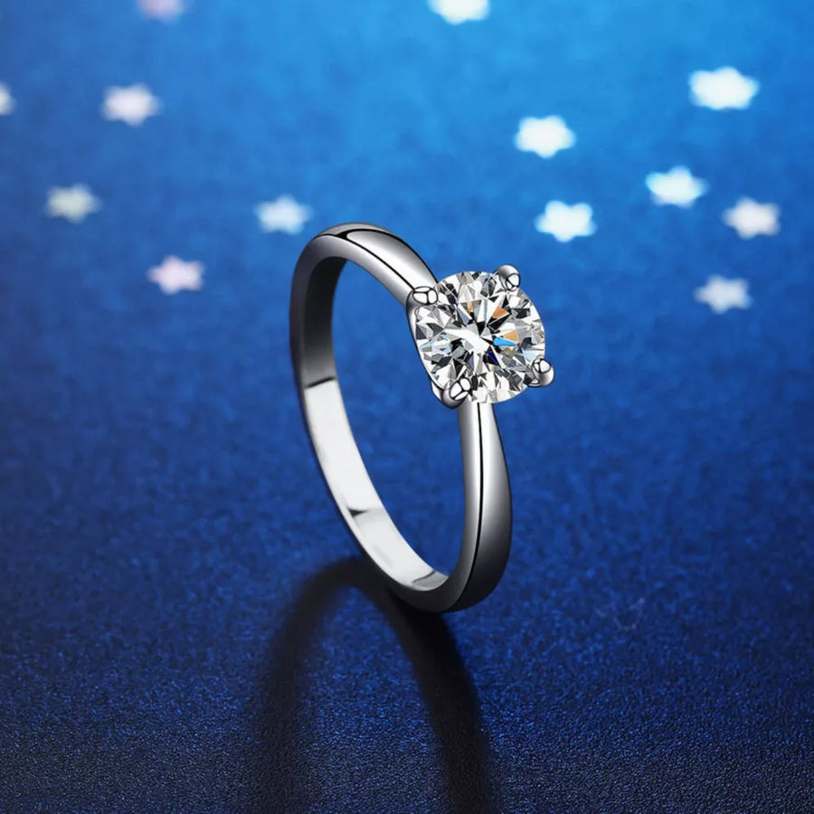 silver ring with null and null