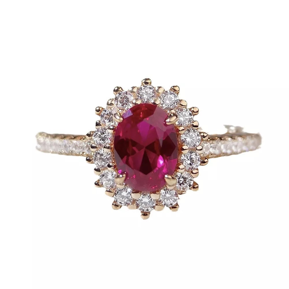 ruby red ring with not applicable and not applicable