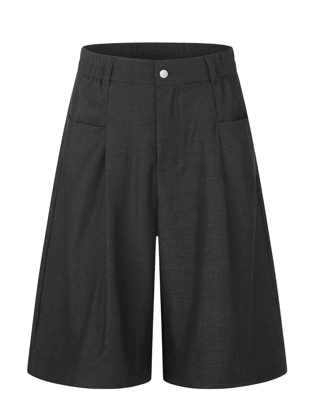 Men's Drawstring Wide-Leg Capris in indigo with pleated front