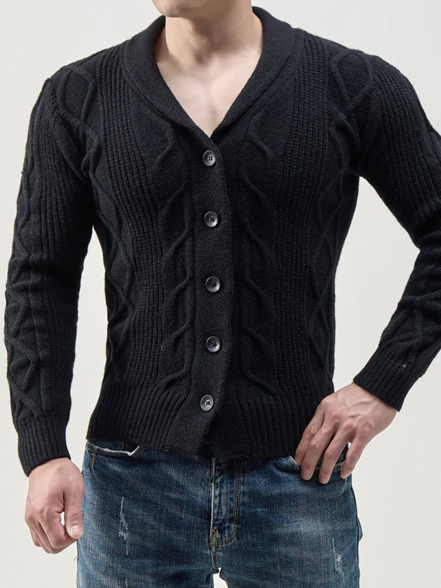 100% polyester Care instructions: Machine wash cold cardigan in Khaki with slim silhouette