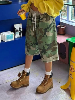 tan bermuda shorts with bermuda and drawstring