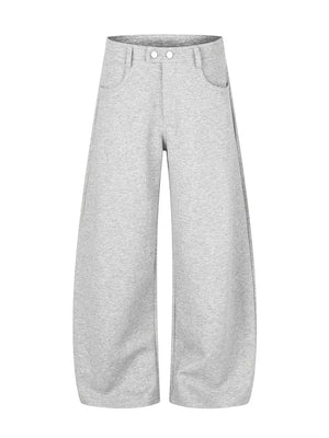 52% Cotton, 48% Polyester Care instructions: Machine wash cold wide-leg pants in Black with loose silhouette