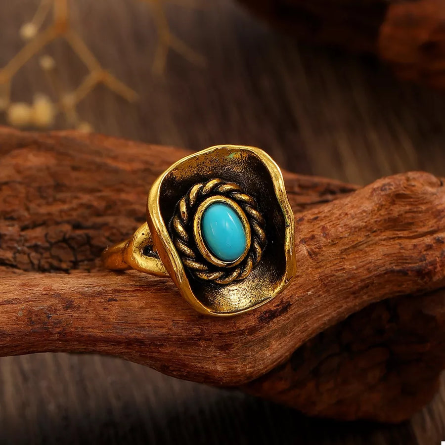 Gold with ring with adjustable