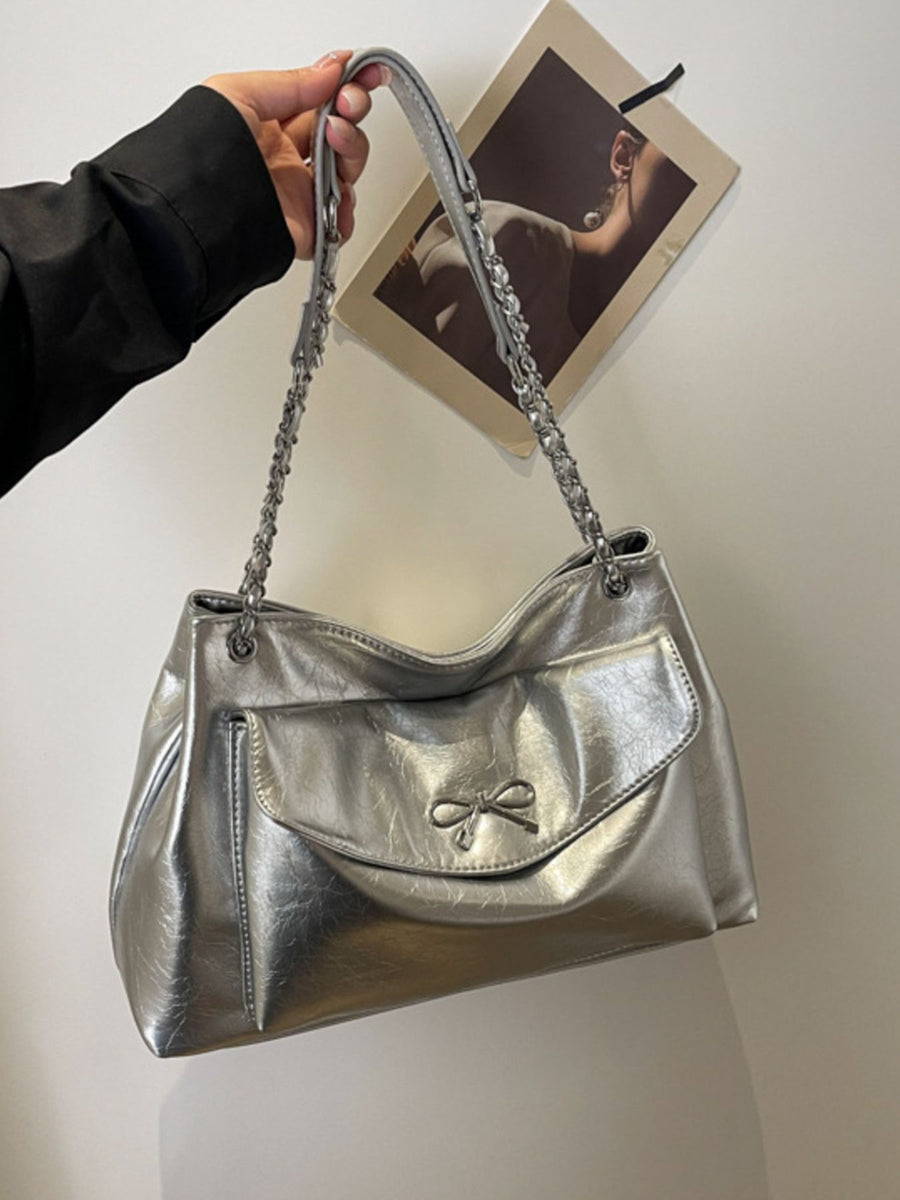 Silver handbag