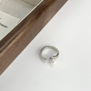 Freshwater Pearl,925 sterling silver Care instructions: Avoid wearing during exe ring in Silver with open cuff silhouette