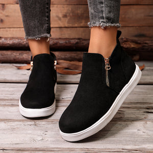 Polyester,Rubber Imported Size &amp sneakers in cream with flat silhouette