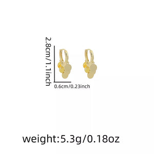 Gold earrings