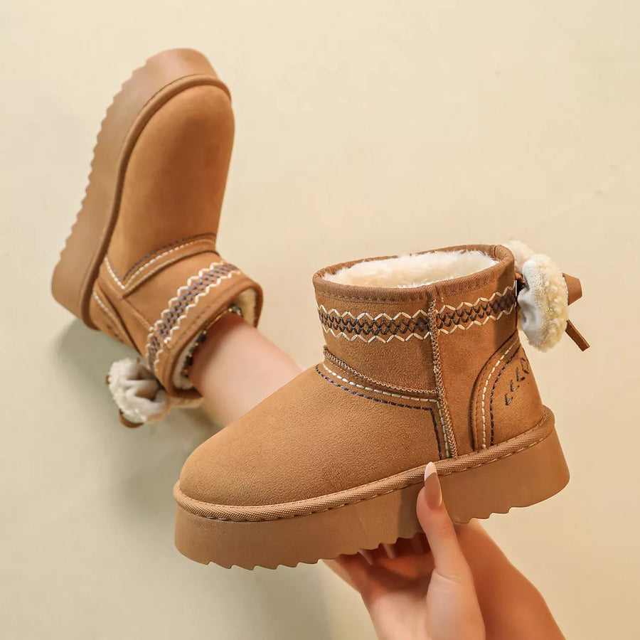 Suede,Rubber Imported Size &amp boots in camel with boxy silhouette