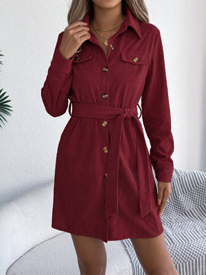 shirt dress in Khaki