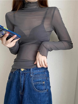 Polyester 90%&amp t-shirt in Coffee with slim silhouette