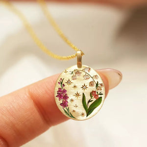 magenta necklace with princess-length and hook-and-eye
