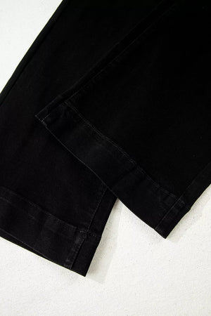 2-button High Waist Flared Jeans option 11