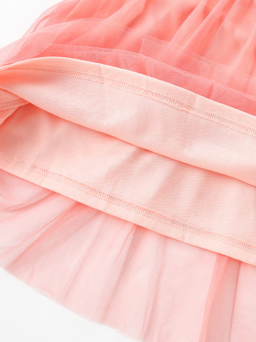 Embroidered Butterfly Tulle Toddler Dress