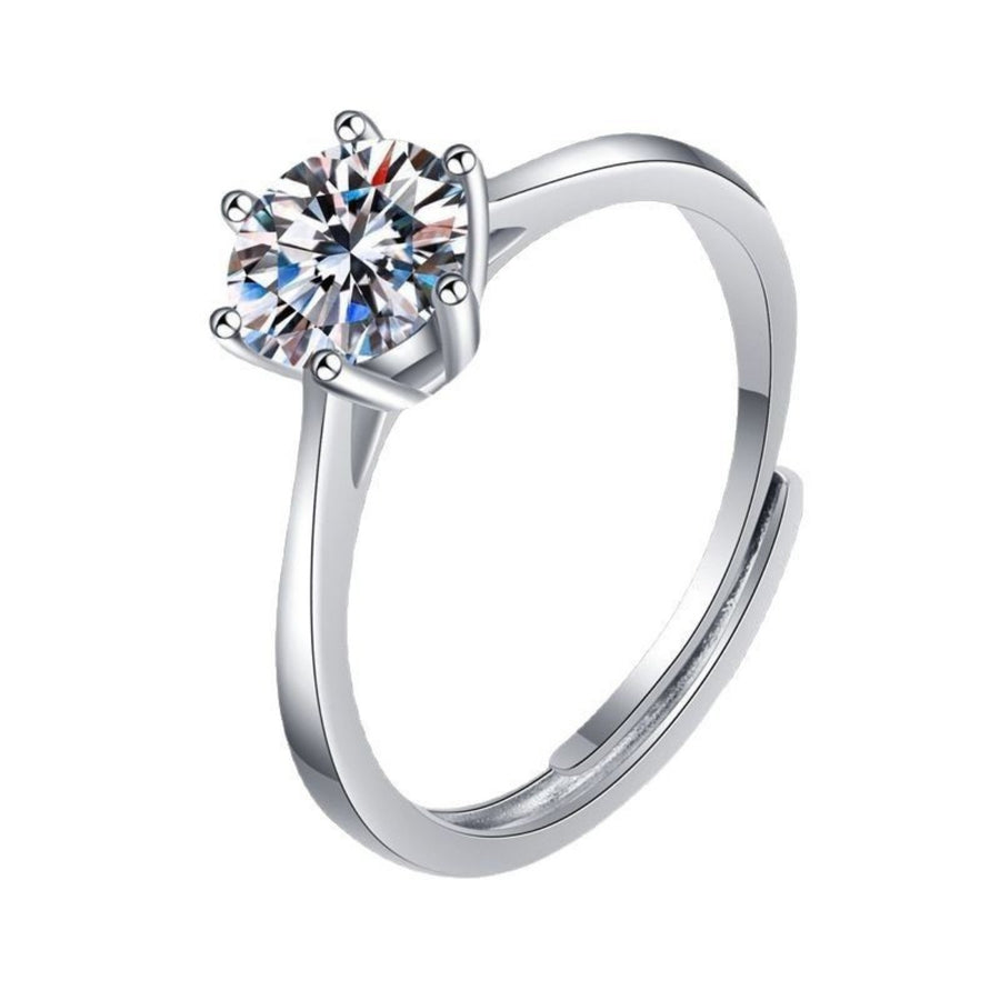 silver ring with null and null