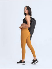 Tie-dye sculpt leggings in tangerine with performance pockets and a high waist.