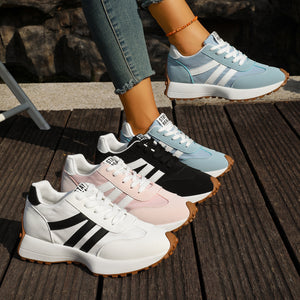 sneakers in light blue featuring round toe and regular fit