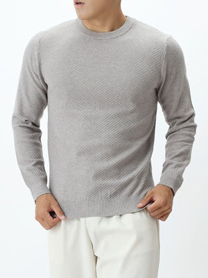 Black crewneck sweater