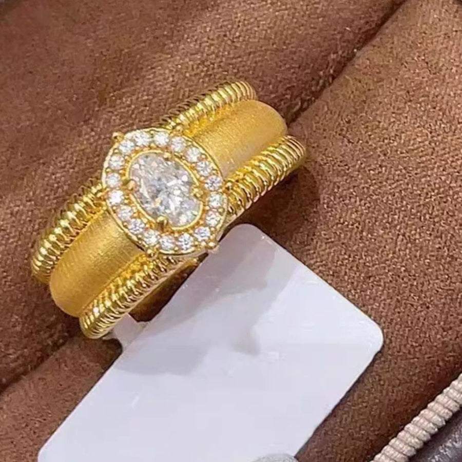 classic ring in Pastel Yellow with none