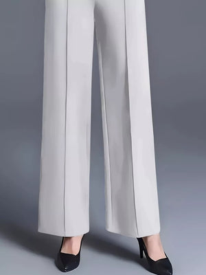 100% polyester Care instructions: Machine wash cold wide-leg pants in Black with flared silhouette