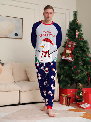 festive pajama set in Mom with crew neck
