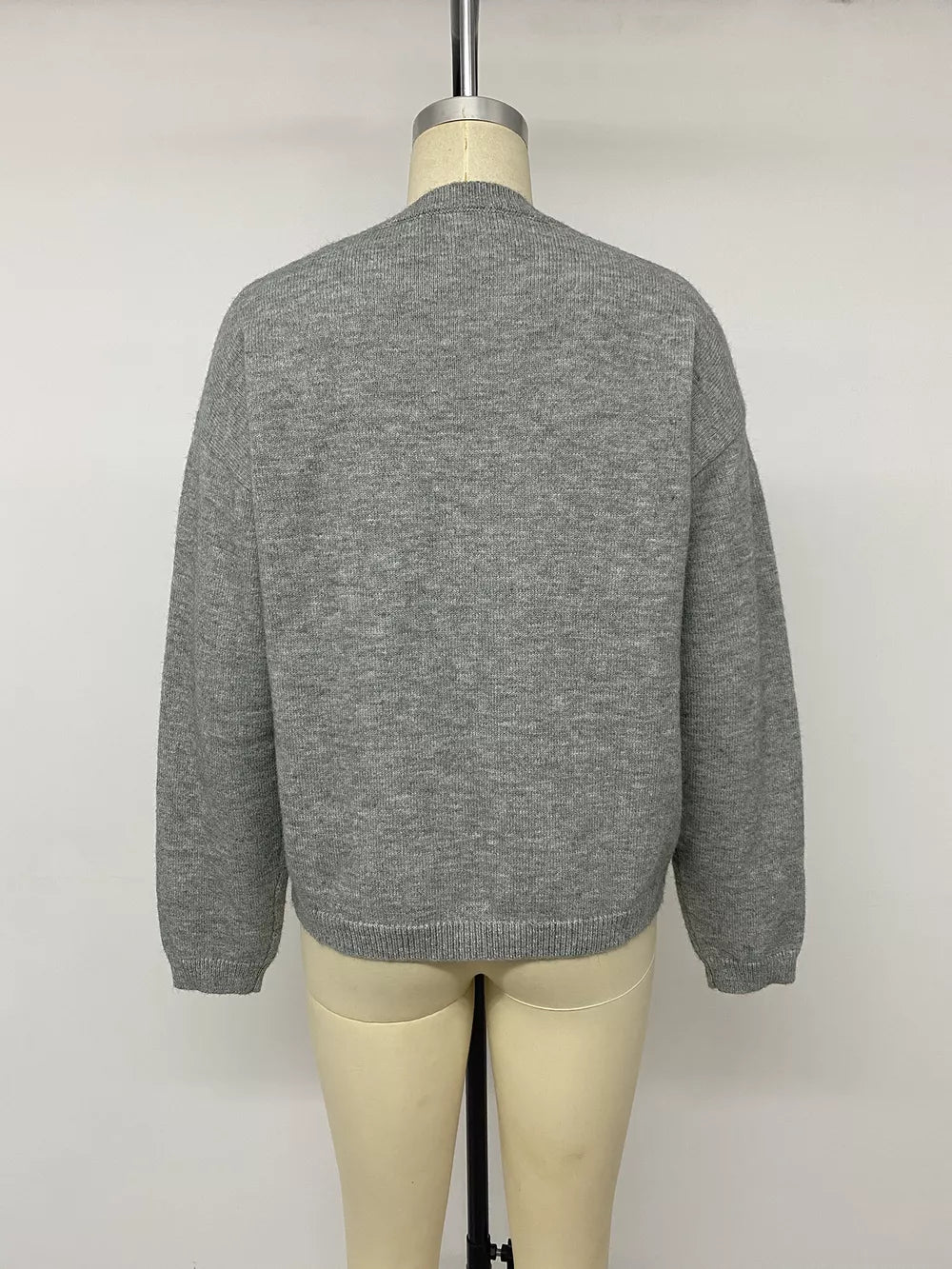 light gray pullover sweater