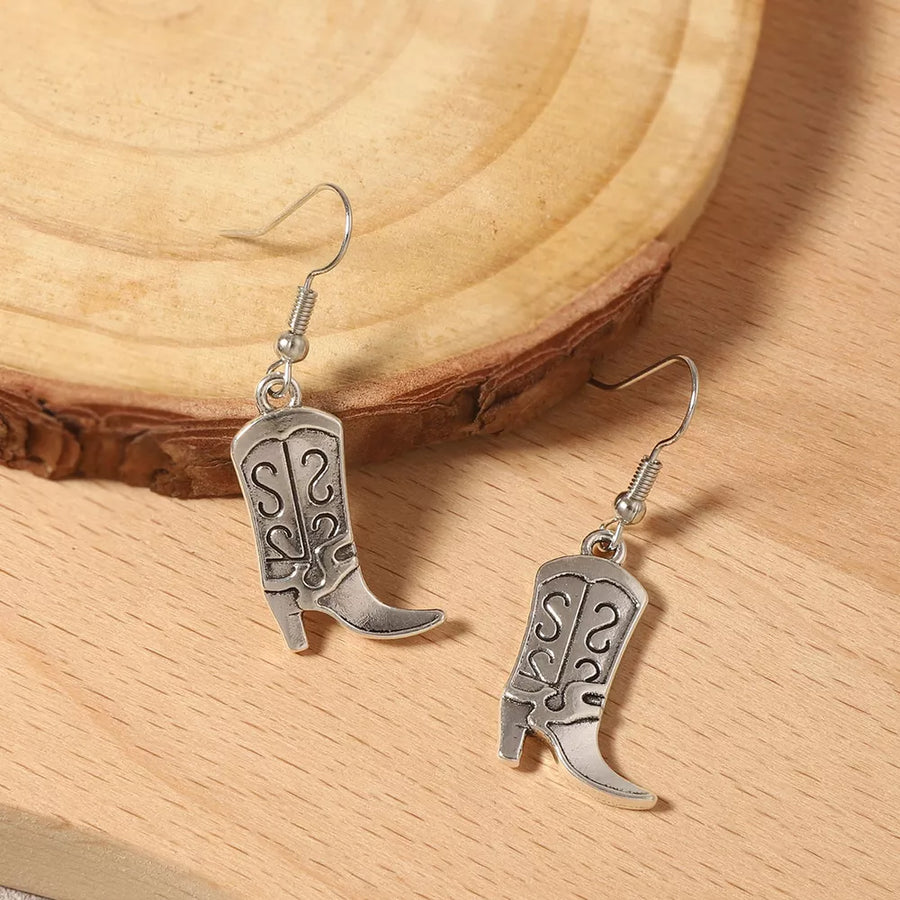earrings featuring figurative in Style B with Zinc alloy, Silver-plated Care instructions: Avoid wearing during exercise, as